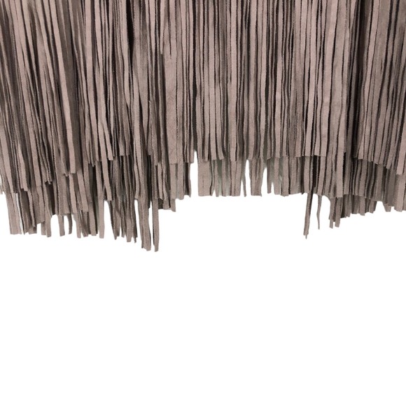 Solitaire Super Soft, Lightweight Faux Suede Fringe Vest, Boho, Western, Rodeo L - Picture 7 of 8